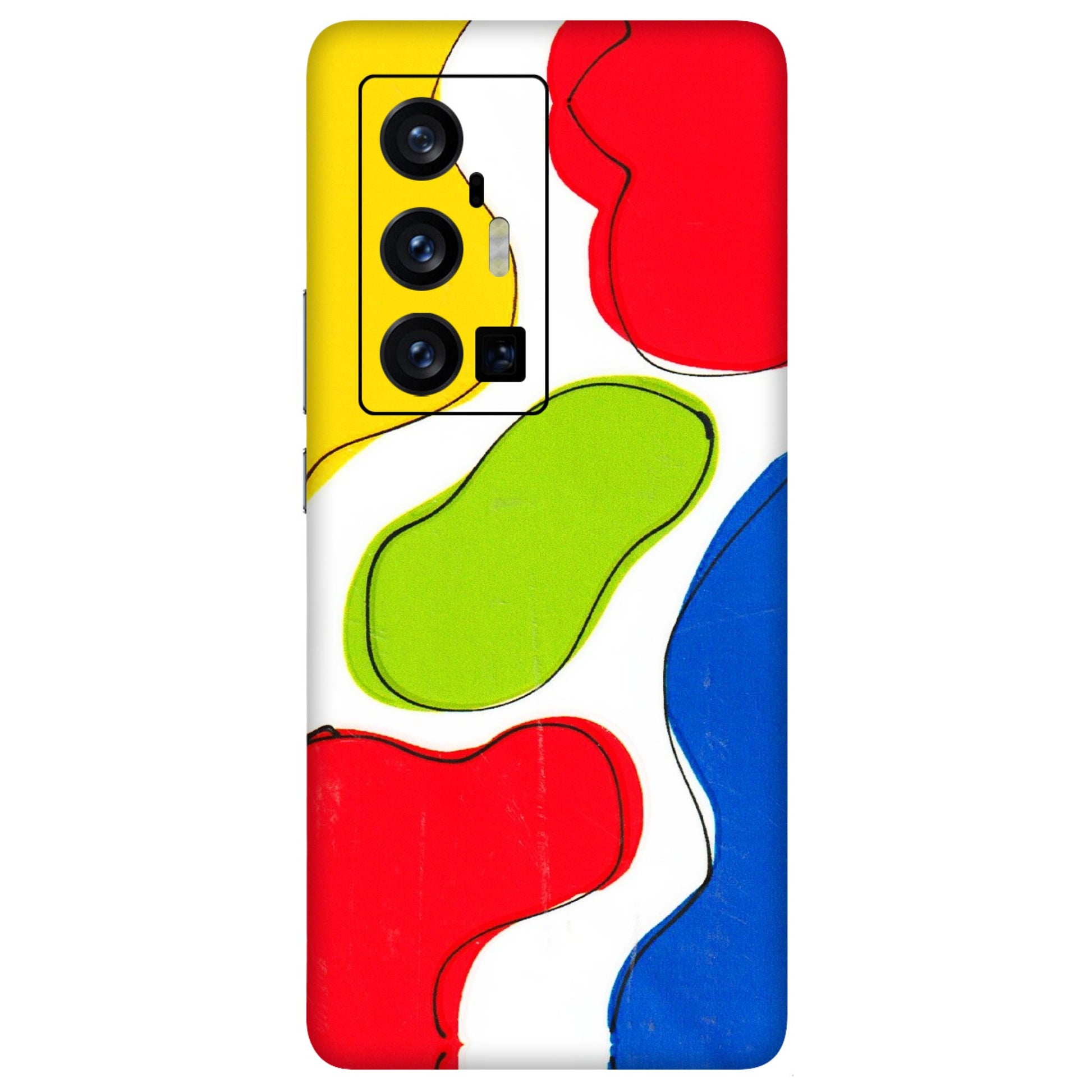 VIVO Z/V/X/T/U/S Series Phone Skins (All Models) - RGB Colour Paint - 3D Embossed Finish (L-284) Vivo X70 Pro Plus (5G)