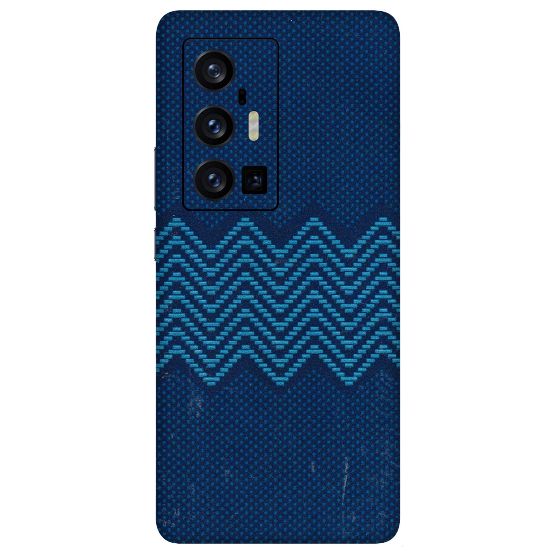 VIVO Z/V/X/T/U/S Series Phone Skins (All Models) - Blue Sober Waves - 3D Embossed Finish (L-306) Vivo X70 Pro Plus (5G)