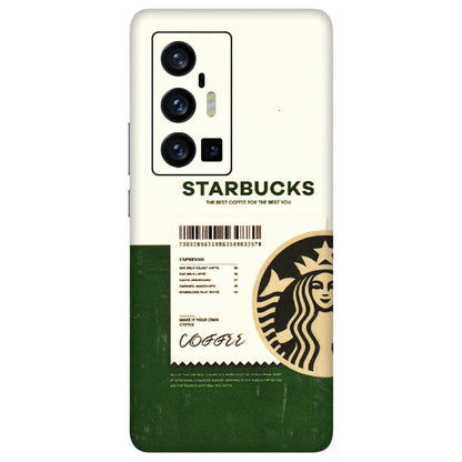 VIVO Z/V/X/T/U/S Series Phone Skins (All Models) - Starbucks Barcode - 3D Embossed Finish (L-308) Vivo X70 Pro Plus (5G)