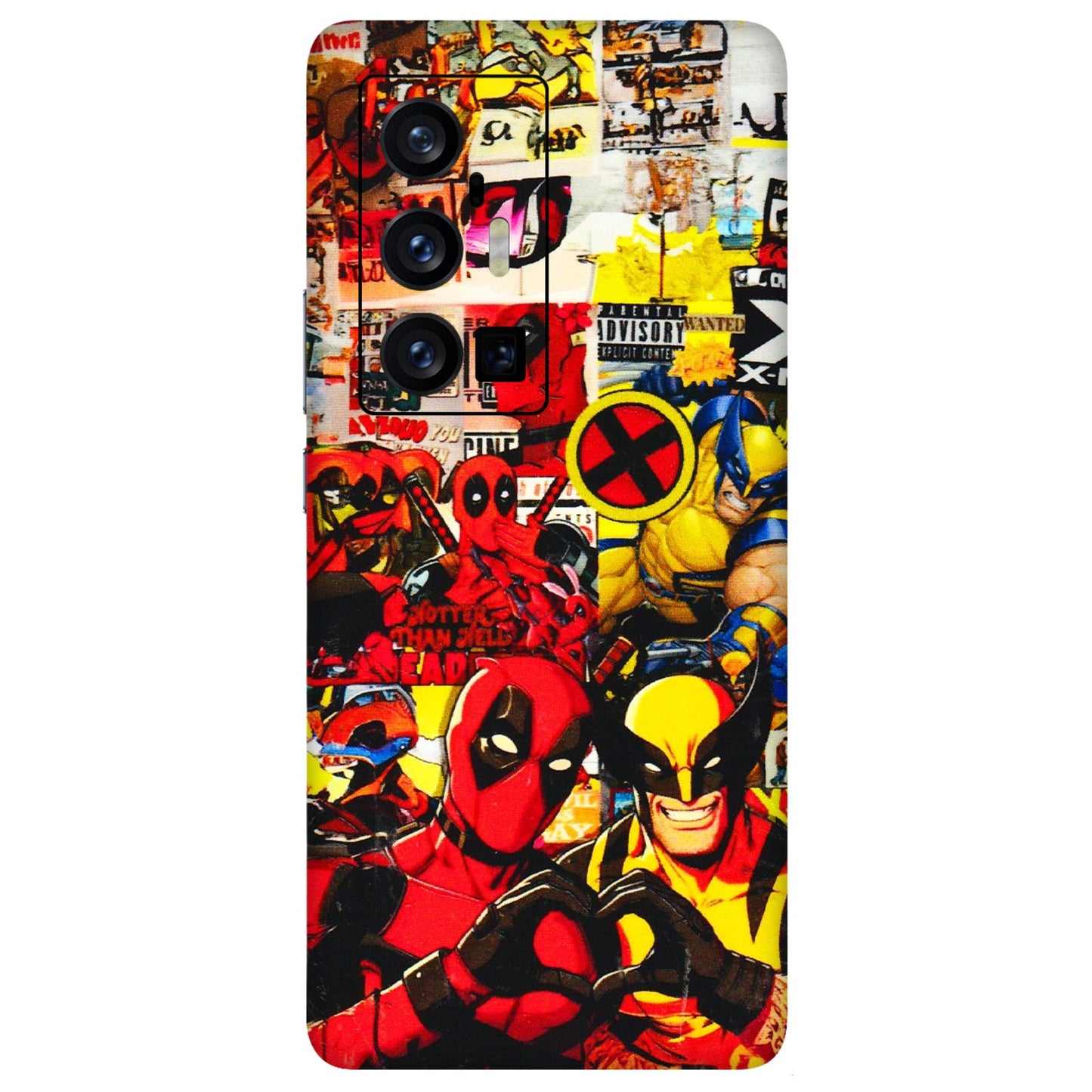 VIVO Z/V/X/T/U/S Series Phone Skins (All Models) - Spidy Wolverine - 3D Embossed Finish (L-310) Vivo X70 Pro Plus (5G)