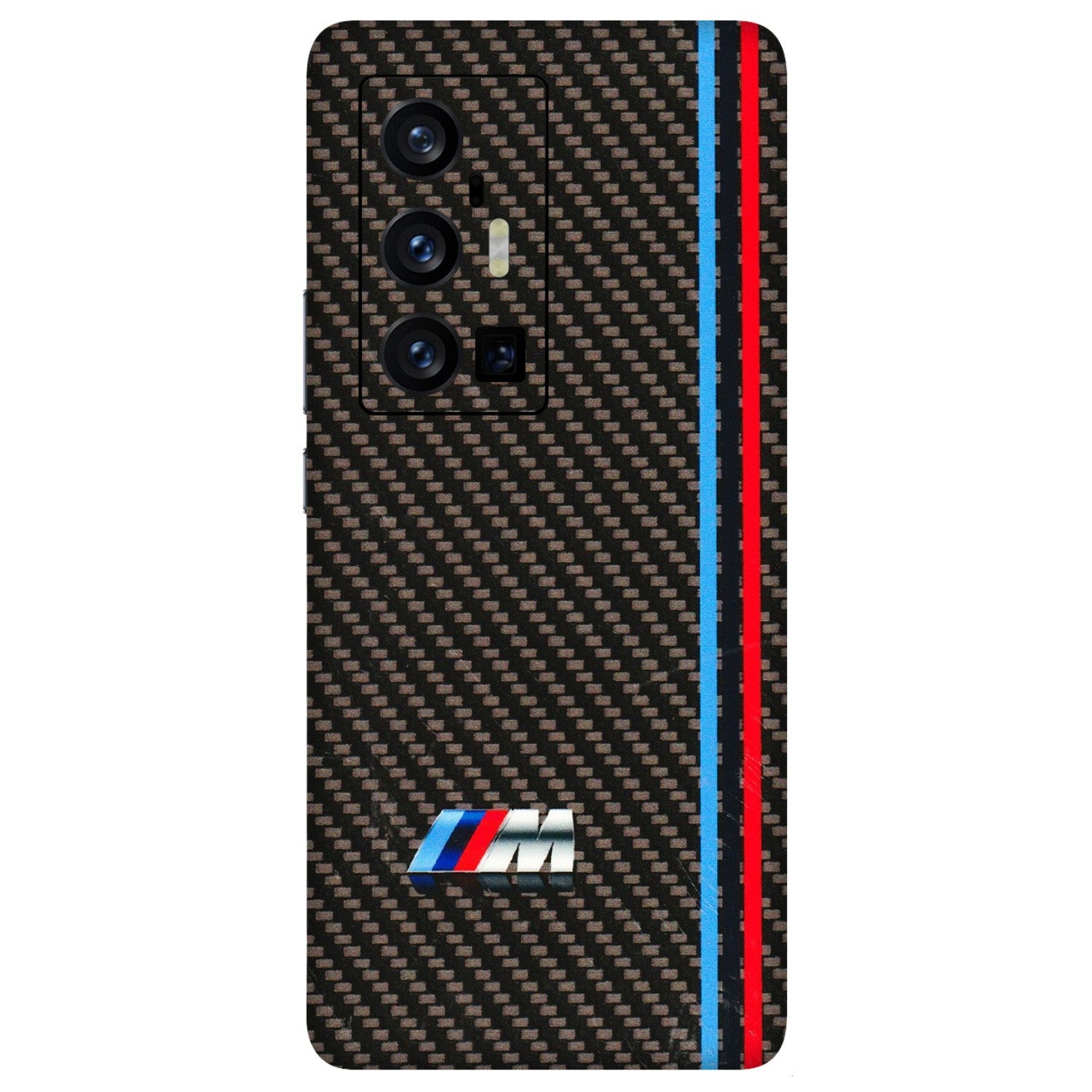 VIVO Z/V/X/T/U/S Series Phone Skins (All Models) - BM Carbon Fiber Feels - 3D Embossed Finish (L-38) Vivo X70 Pro Plus (5G)