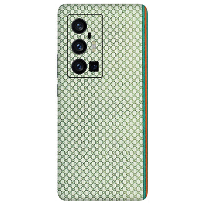 VIVO Z/V/X/T/U/S Series Phone Skins (All Models) - Gucci Fabric Pattern - 3D Embossed Finish (L-73) Vivo X70 Pro Plus (5G)