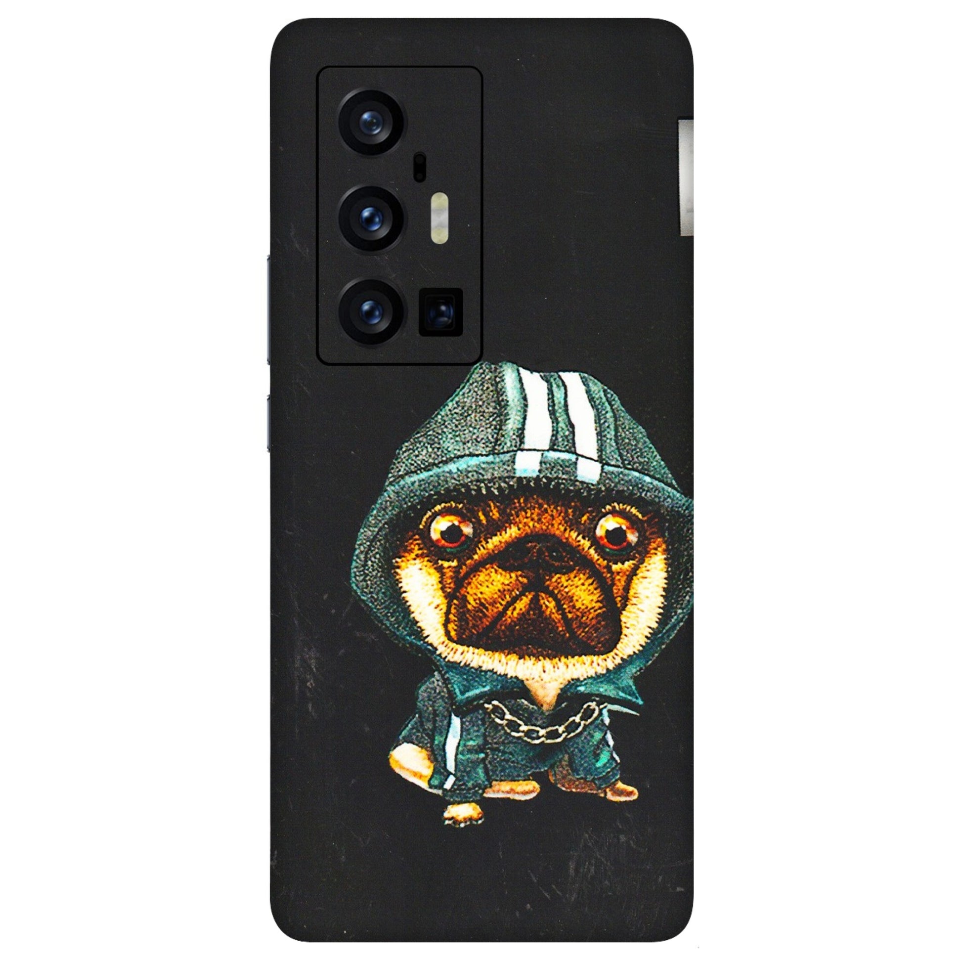 VIVO Z/V/X/T/U/S Series Phone Skins (All Models) - Puppy N Hoodie - 3D Embossed Finish (L-90) Vivo X70 Pro Plus (5G)
