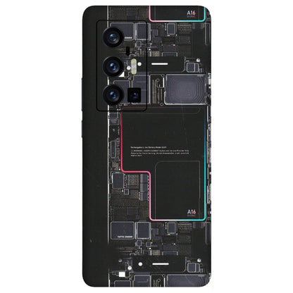 VIVO Z/V/X/T/U/S Series Phone Skins (All Models) - Motherboard Circuit Layout - Matte Finish (M-117) Vivo X70 Pro Plus (5G)