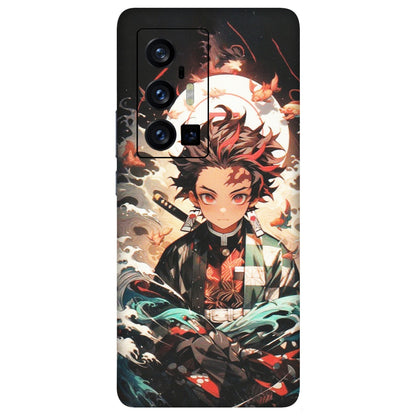 VIVO Z/V/X/T/U/S Series Phone Skins (All Models) - Tanjiro Demon Slayer Anime - Matte Finish (M-158) Vivo X70 Pro Plus (5G)