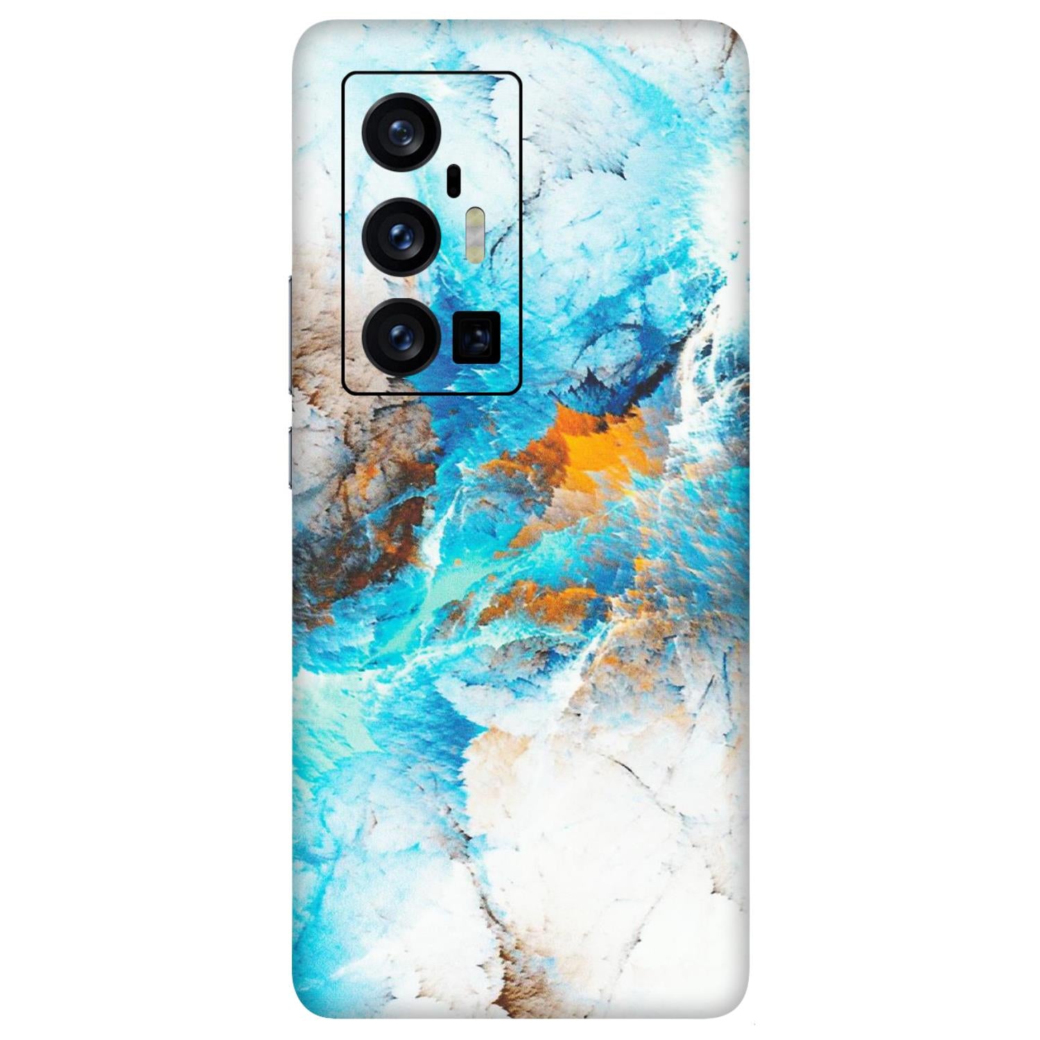 VIVO Z/V/X/T/U/S Series Phone Skins (All Models) - Blue Waves Abstract - Matte Finish (M-19) Vivo X70 Pro Plus (5G)