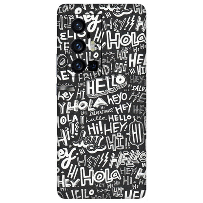 VIVO Z/V/X/T/U/S Series Phone Skins (All Models) - Hi Hello Doodles - Matte Finish (M-25) Vivo X70 Pro Plus (5G)