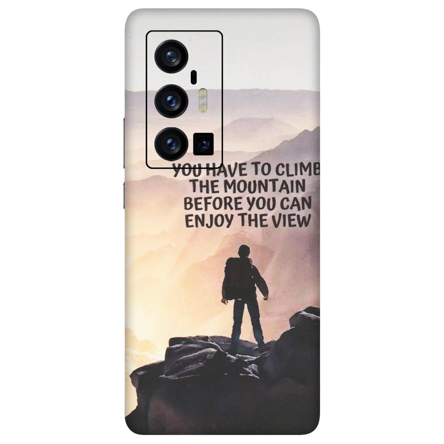 VIVO Z/V/X/T/U/S Series Phone Skins (All Models) - Motivational Hiking Mountain - Matte Finish (M-28) Vivo X70 Pro Plus (5G)