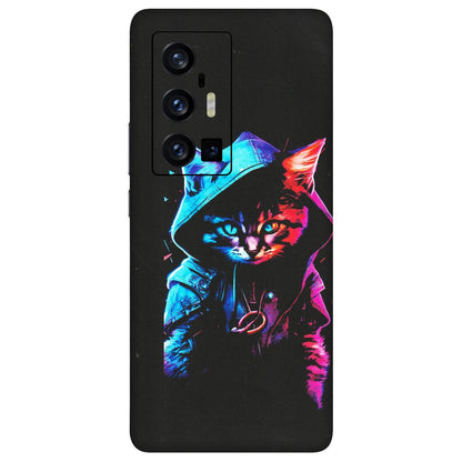 VIVO Z/V/X/T/U/S Series Phone Skins (All Models) - Cyberpunk Cat - Matte Finish (M-45) Vivo X70 Pro Plus (5G)
