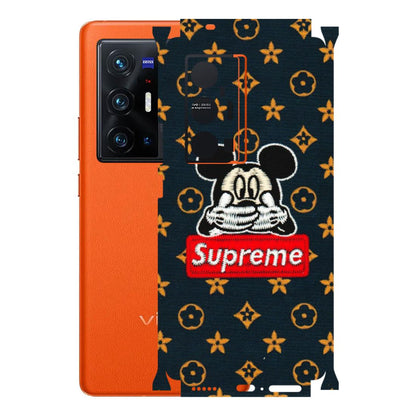 VIVO Z/V/X/T/U/S Series Phone Skins (All Models) - Mickey Supreme - Matte Finish (M-83) Vivo X70 Pro Plus (5G)