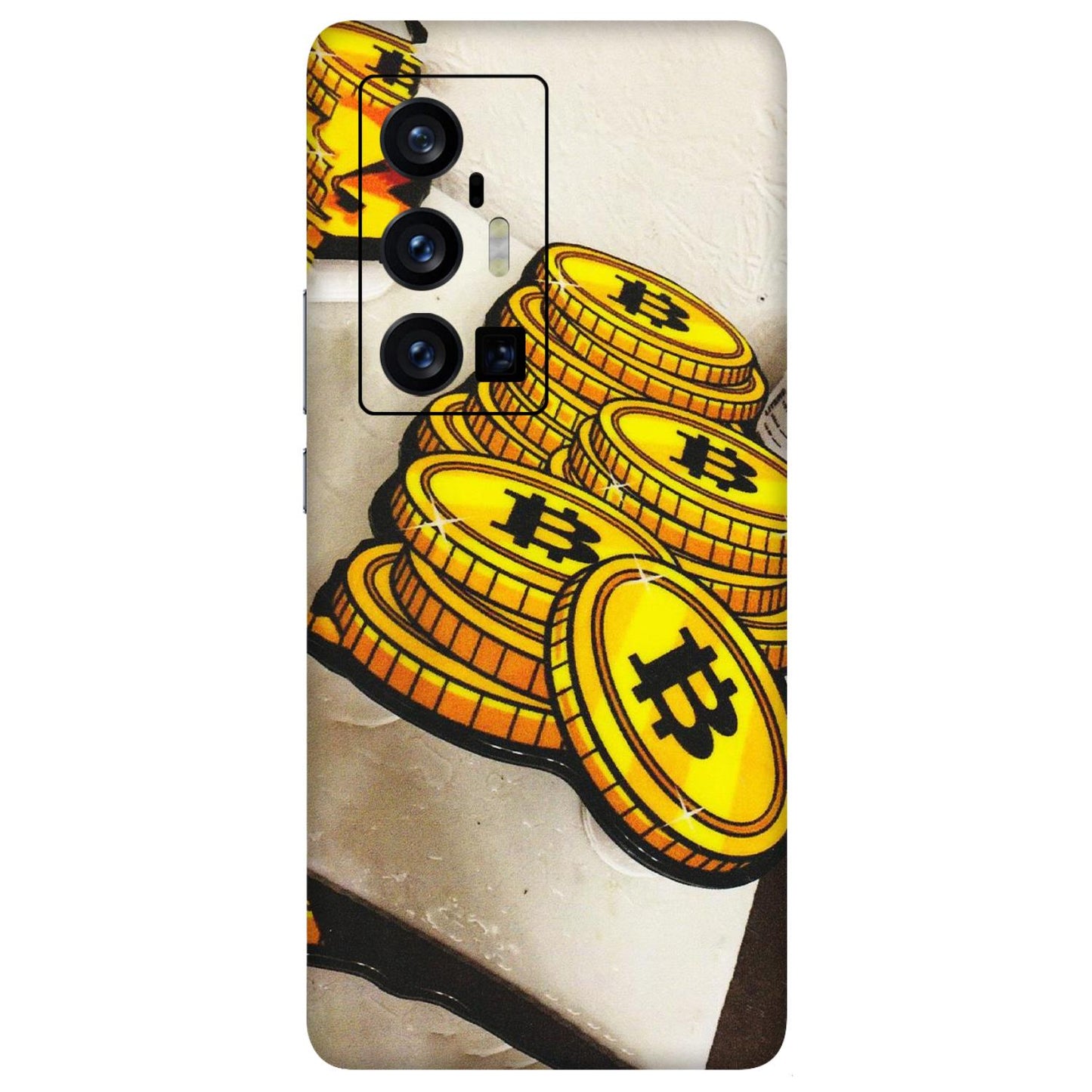 VIVO Z/V/X/T/U/S Series Phone Skins (All Models) - Billionaire Bitcoin Collection - Matte Finish (M-92) Vivo X70 Pro Plus (5G)