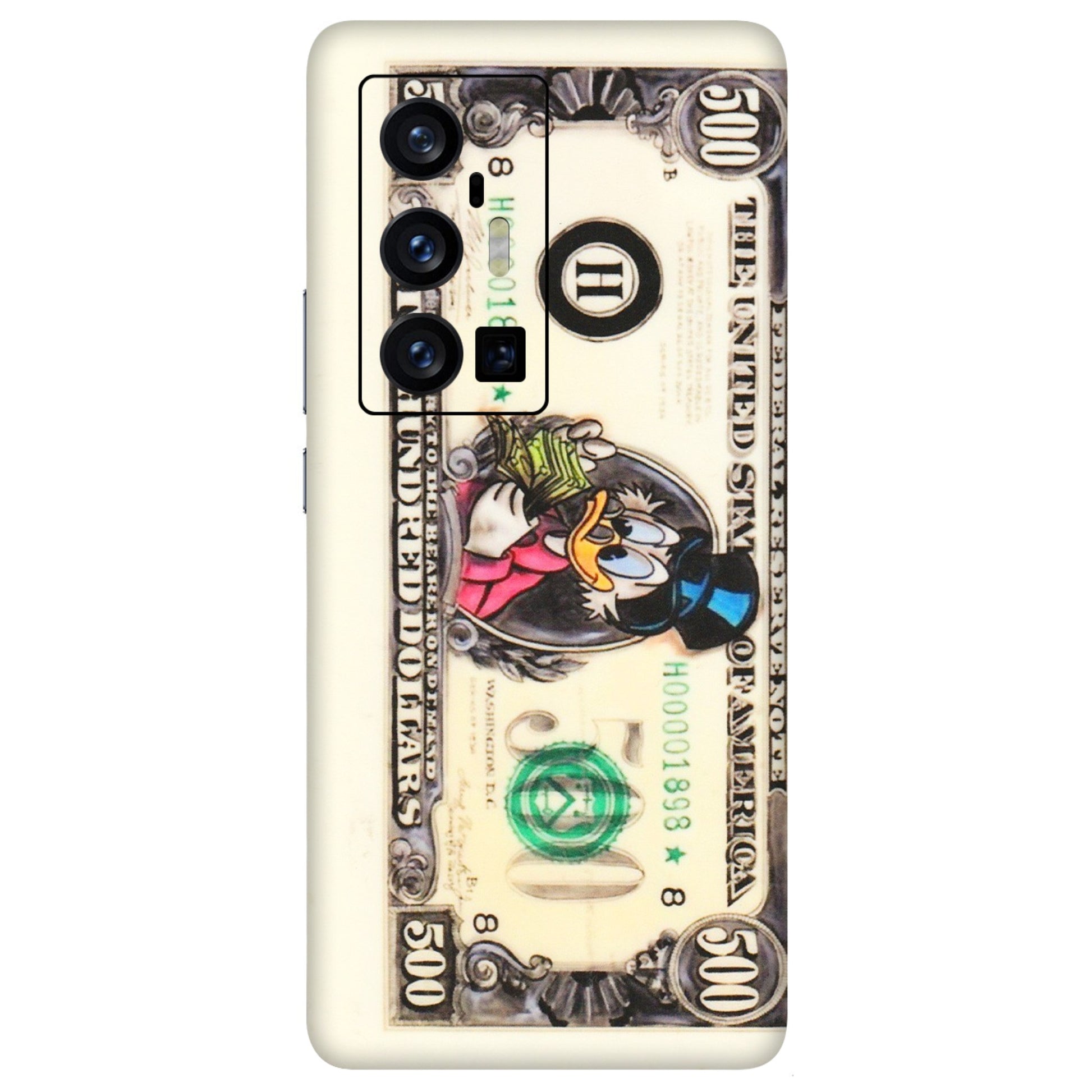 VIVO Z/V/X/T/U/S Series Phone Skins (All Models) - Five Hundred Dollar Duck - Transparent Finish (T-15) Vivo X70 Pro Plus (5G)