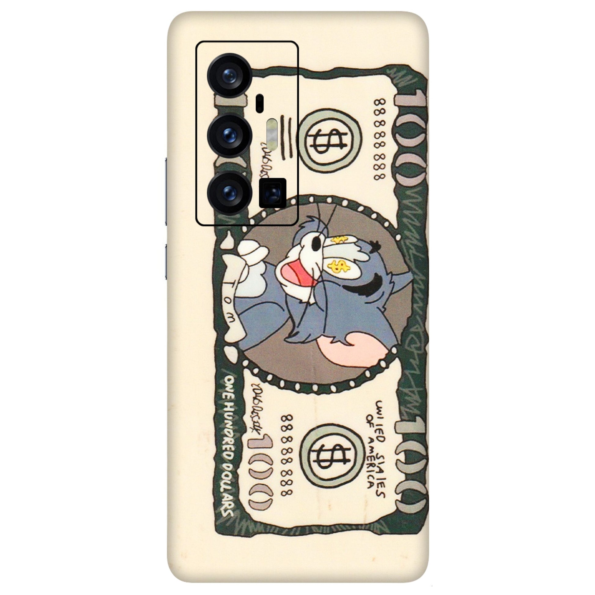 VIVO Z/V/X/T/U/S Series Phone Skins (All Models) - One Hundred Dollar Tom - Transparent Finish (T-16) Vivo X70 Pro Plus (5G)