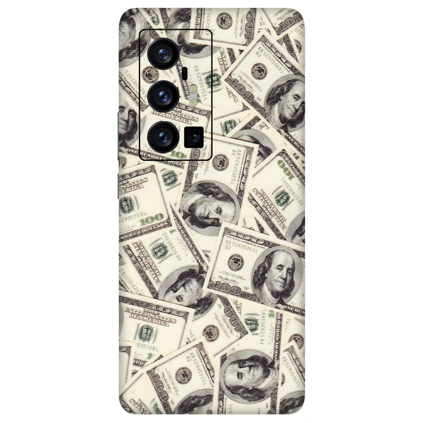 VIVO Z/V/X/T/U/S Series Phone Skins (All Models) - Dollar Lover - Transparent Finish (T-17) Vivo X70 Pro Plus (5G)
