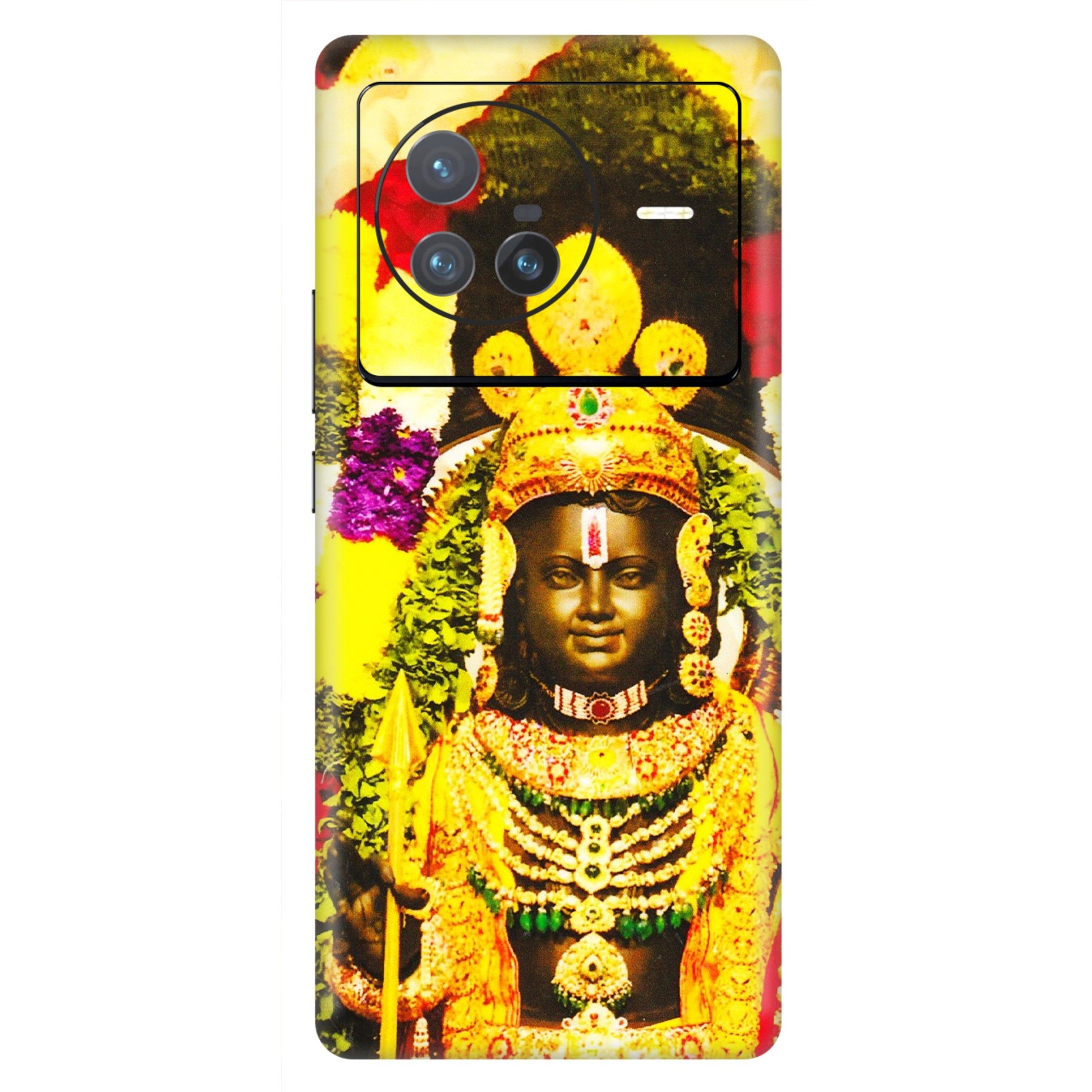 VIVO Z/V/X/T/U/S Series Phone Skins (All Models) - Ram Lalla Ayodhya - 3D Embossed Finish (L-103) Vivo X80 (5G)