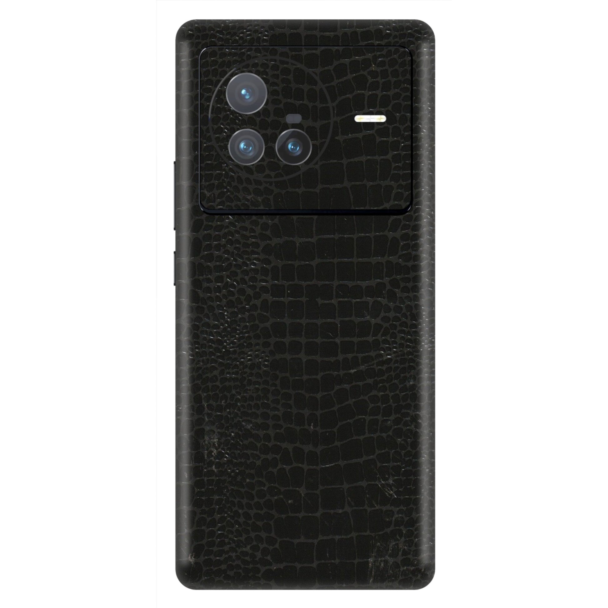 VIVO Z/V/X/T/U/S Series Phone Skins (All Models) - Snake Leather Black - 3D Embossed Finish (L-107) Vivo X80 (5G)