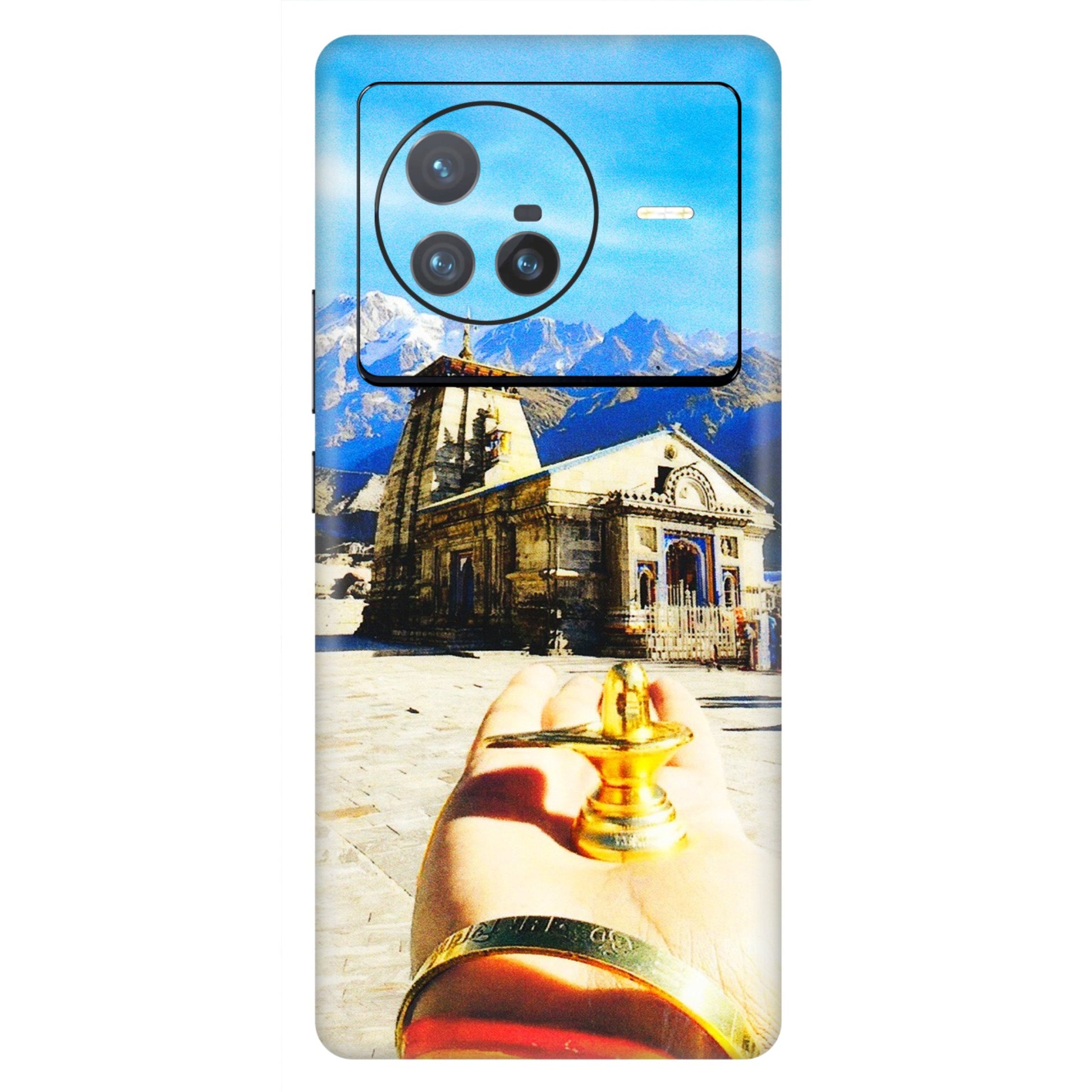 VIVO Z/V/X/T/U/S Series Phone Skins (All Models) - Beauty of Kedarnath - 3D Embossed Finish (L-108) Vivo X80 (5G)
