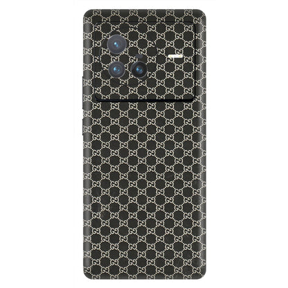VIVO Z/V/X/T/U/S Series Phone Skins (All Models) - Black G Print - 3D Embossed Finish (L-109) Vivo X80 (5G)