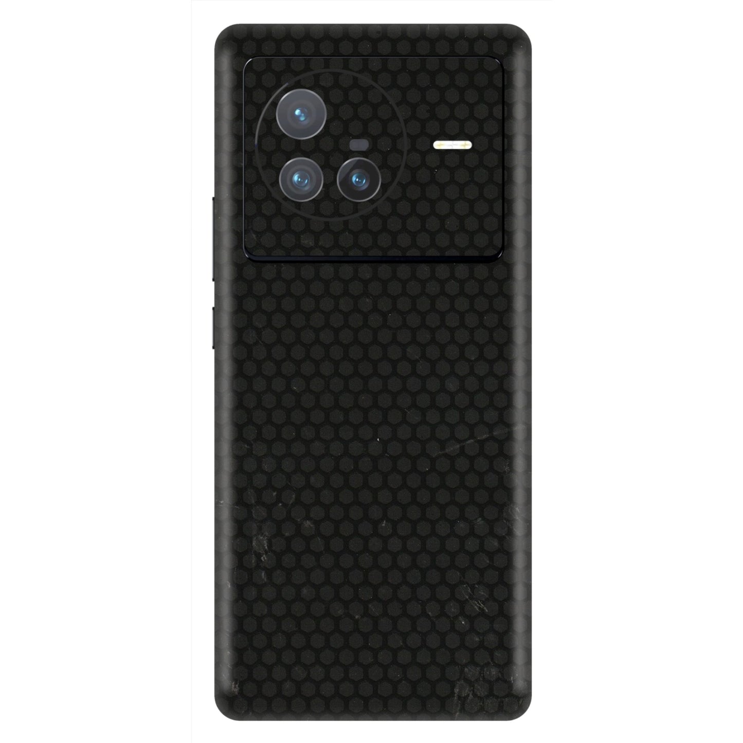VIVO Z/V/X/T/U/S Series Phone Skins (All Models) - Black honeycomb - 3D Embossed Finish (L-114) Vivo X80 (5G)