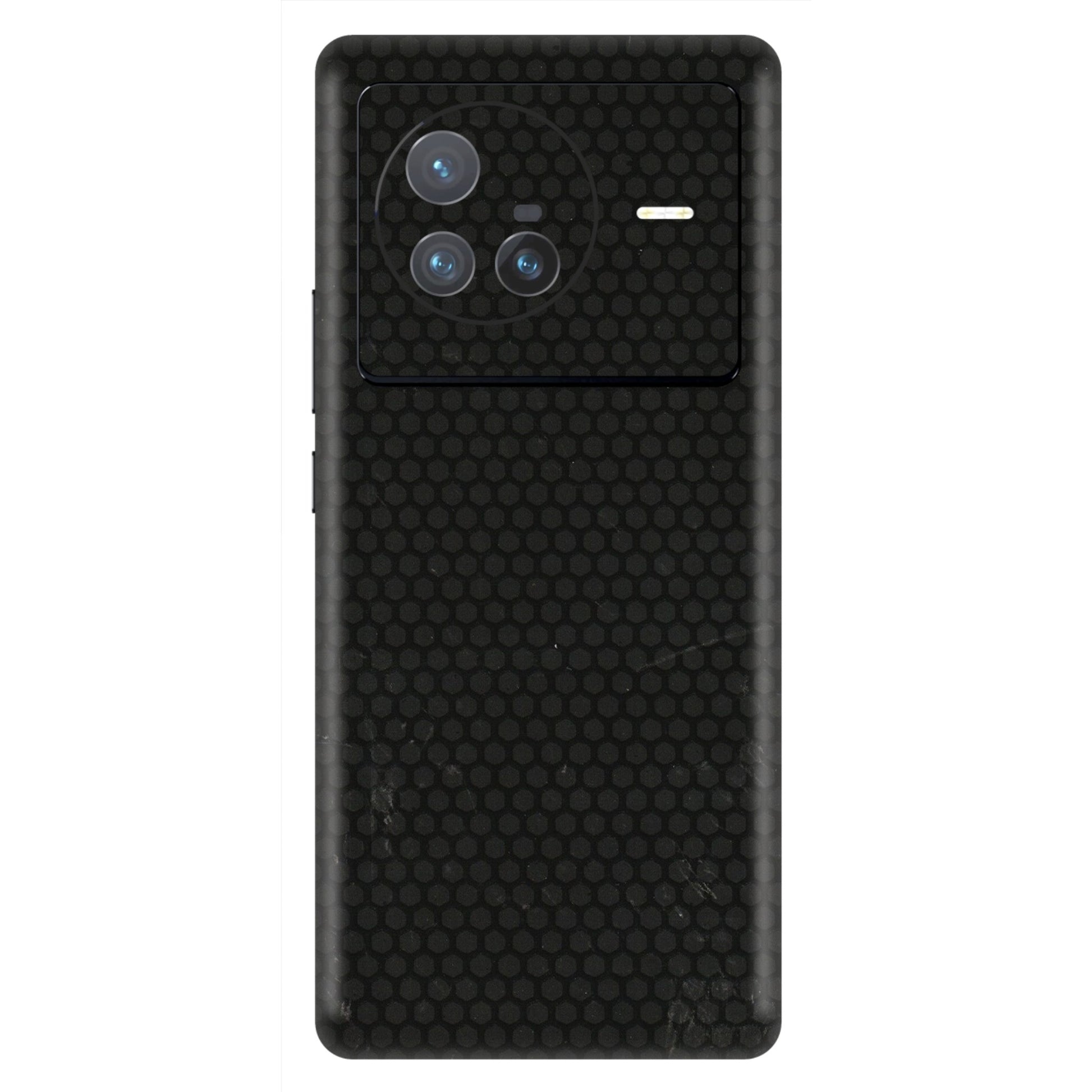 VIVO Z/V/X/T/U/S Series Phone Skins (All Models) - Black honeycomb - 3D Embossed Finish (L-114) Vivo X80 (5G)