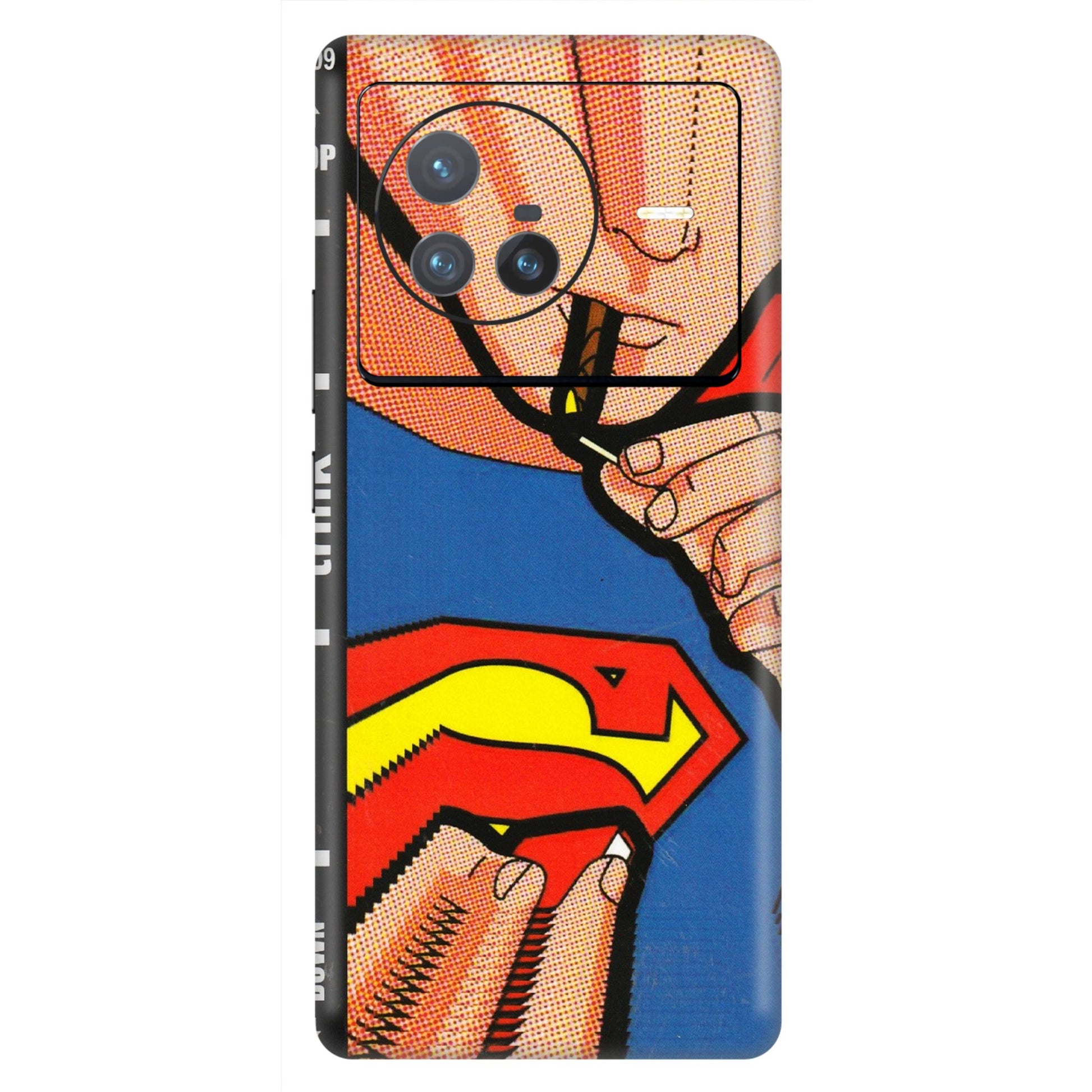 VIVO Z/V/X/T/U/S Series Phone Skins (All Models) - Superman Sutta - 3D Embossed Finish (L-130) Vivo X80 (5G)