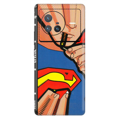 VIVO Z/V/X/T/U/S Series Phone Skins (All Models) - Superman Sutta - 3D Embossed Finish (L-130) Vivo X80 (5G)