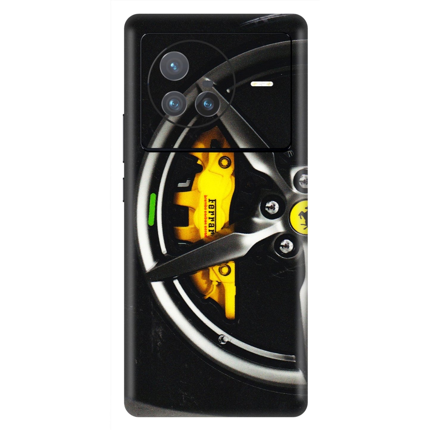 VIVO Z/V/X/T/U/S Series Phone Skins (All Models) - Ferrari Wheel Alloy - 3D Embossed Finish (L-173) Vivo X80 (5G)
