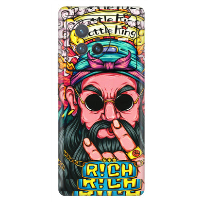 VIVO Z/V/X/T/U/S Series Phone Skins (All Models) - Battle King Dude Face - 3D Embossed Finish (L-178) Vivo X80 (5G)