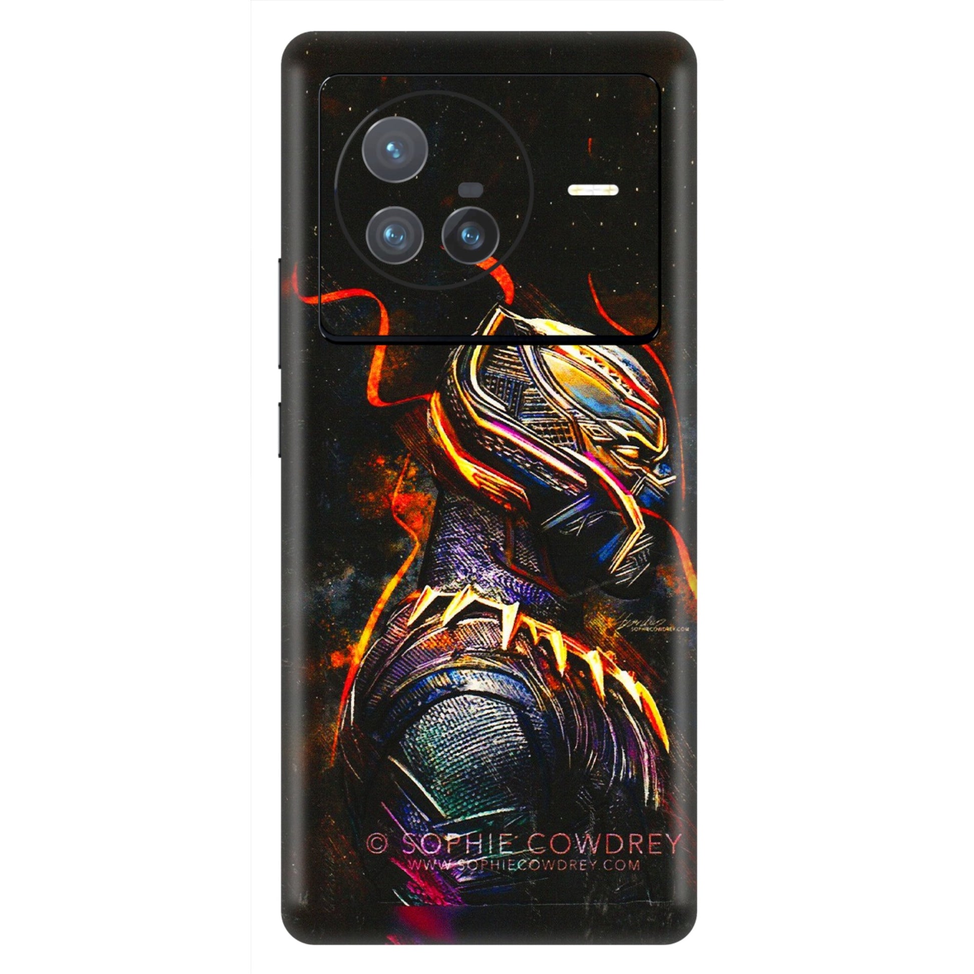 VIVO Z/V/X/T/U/S Series Phone Skins (All Models) - Black Panther - 3D Embossed Finish (L-190) Vivo X80 (5G)