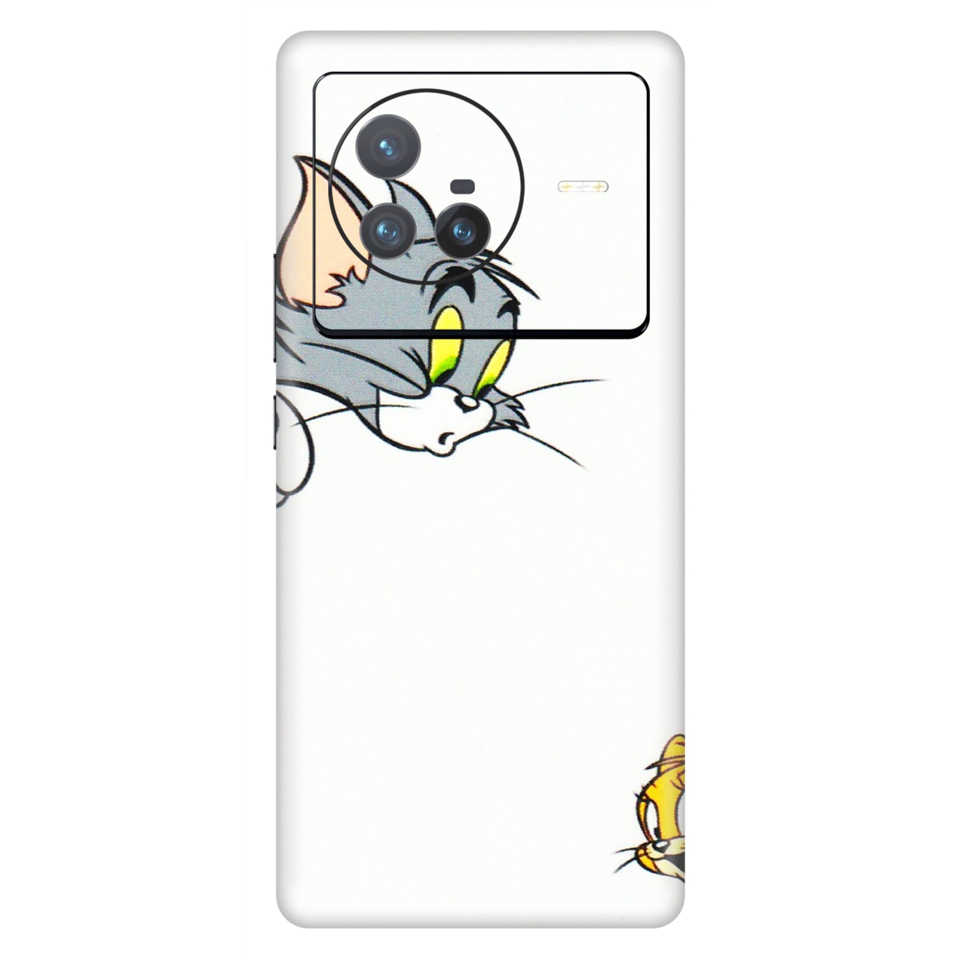 VIVO Z/V/X/T/U/S Series Phone Skins (All Models) - Cute Tom And Jerry - 3D Embossed Finish (L-220) Vivo X80 (5G)