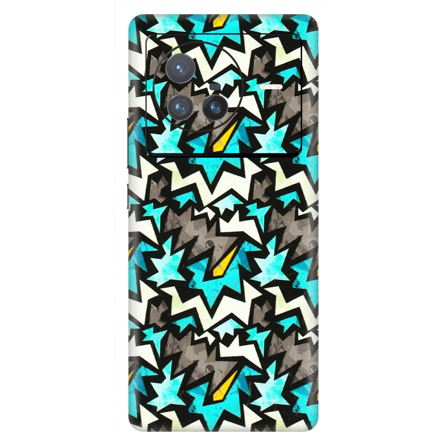 VIVO Z/V/X/T/U/S Series Phone Skins (All Models) - Funky Zig Zag - 3D Embossed Finish (L-223) Vivo X80 (5G)