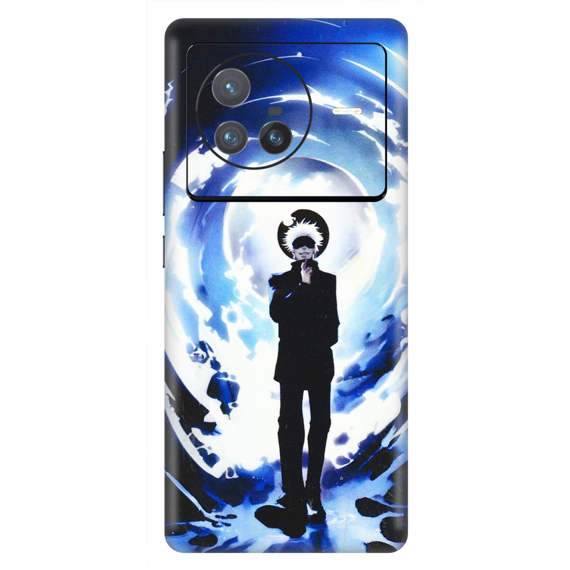 VIVO Z/V/X/T/U/S Series Phone Skins (All Models) - Satoru Gojo Dark Blue - 3D Embossed Finish (L-235) Vivo X80 (5G)