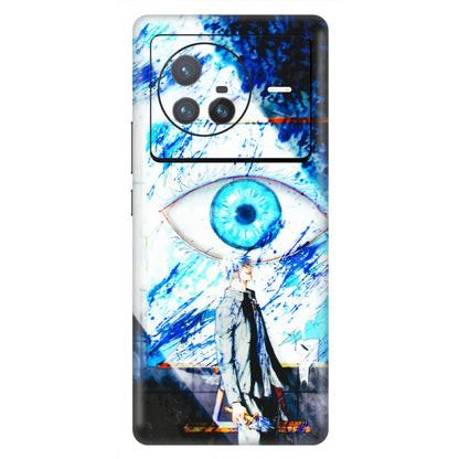 VIVO Z/V/X/T/U/S Series Phone Skins (All Models) - Gojo Satoru evil eye - 3D Embossed Finish (L-239) Vivo X80 (5G)