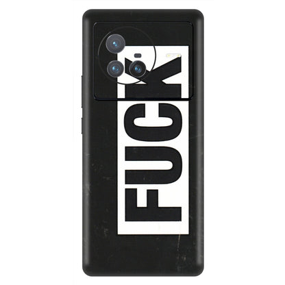VIVO Z/V/X/T/U/S Series Phone Skins (All Models) - The F Word - 3D Embossed Finish (L-255) Vivo X80 (5G)