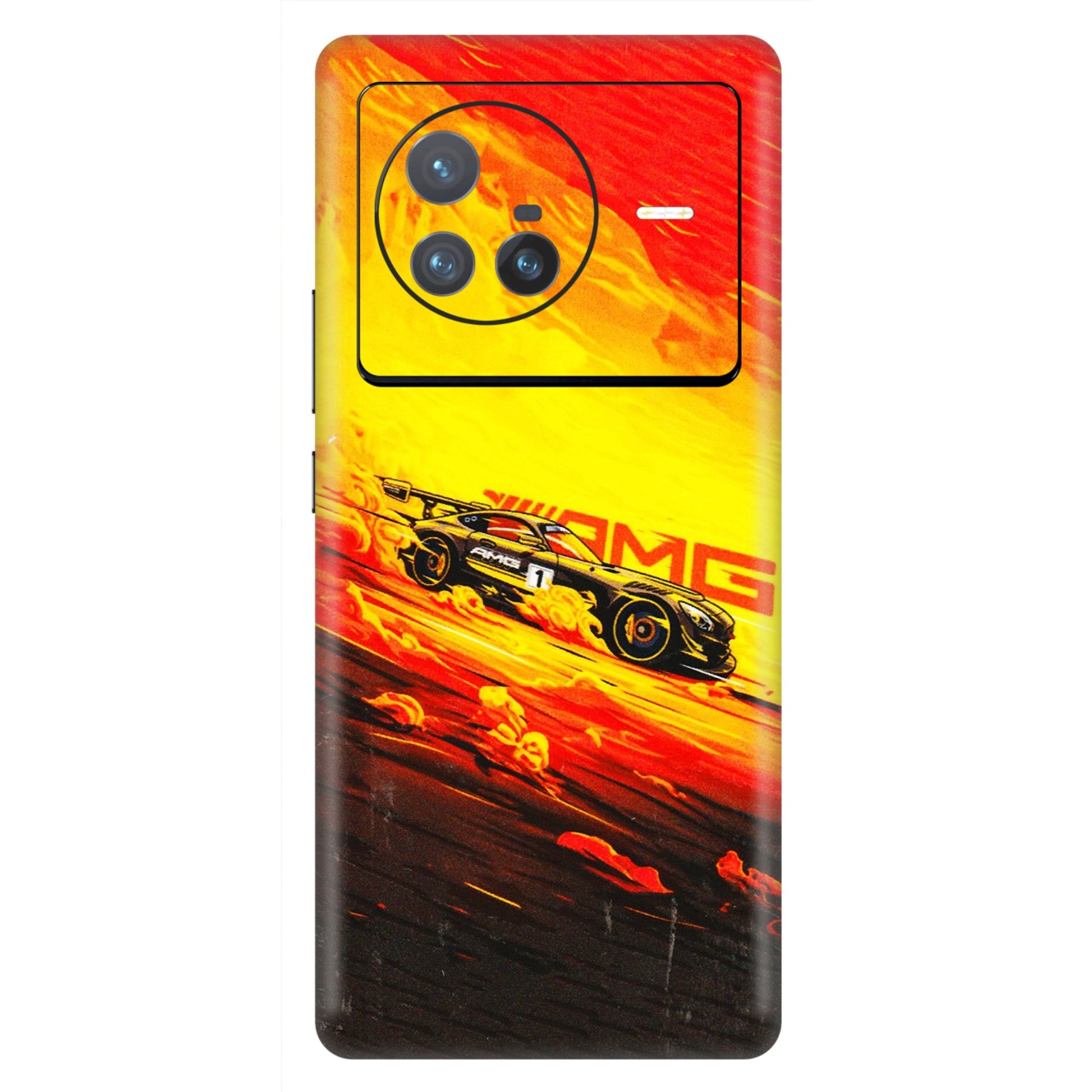 VIVO Z/V/X/T/U/S Series Phone Skins (All Models) - AMG Car Speed Cover - 3D Embossed Finish (L-256) Vivo X80 (5G)