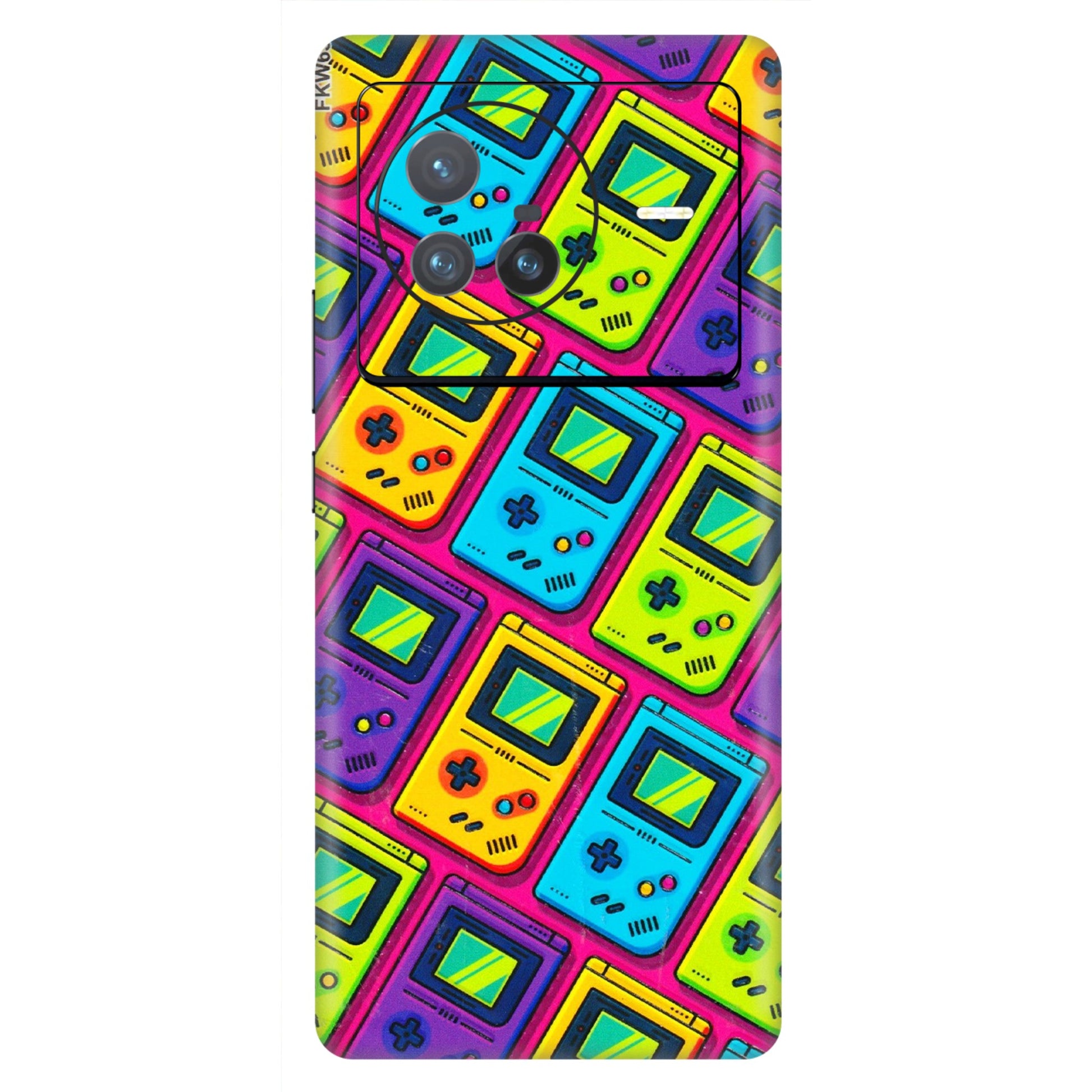 VIVO Z/V/X/T/U/S Series Phone Skins (All Models) - Gameboy Colourful - 3D Embossed Finish (L-266) Vivo X80 (5G)