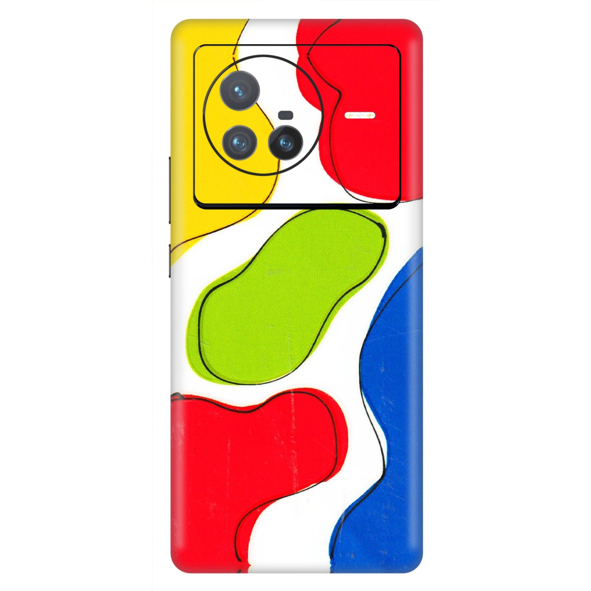 VIVO Z/V/X/T/U/S Series Phone Skins (All Models) - RGB Colour Paint - 3D Embossed Finish (L-284) Vivo X80 (5G)