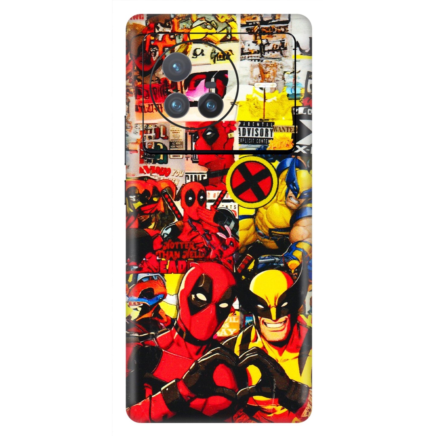 VIVO Z/V/X/T/U/S Series Phone Skins (All Models) - Spidy Wolverine - 3D Embossed Finish (L-310) Vivo X80 (5G)