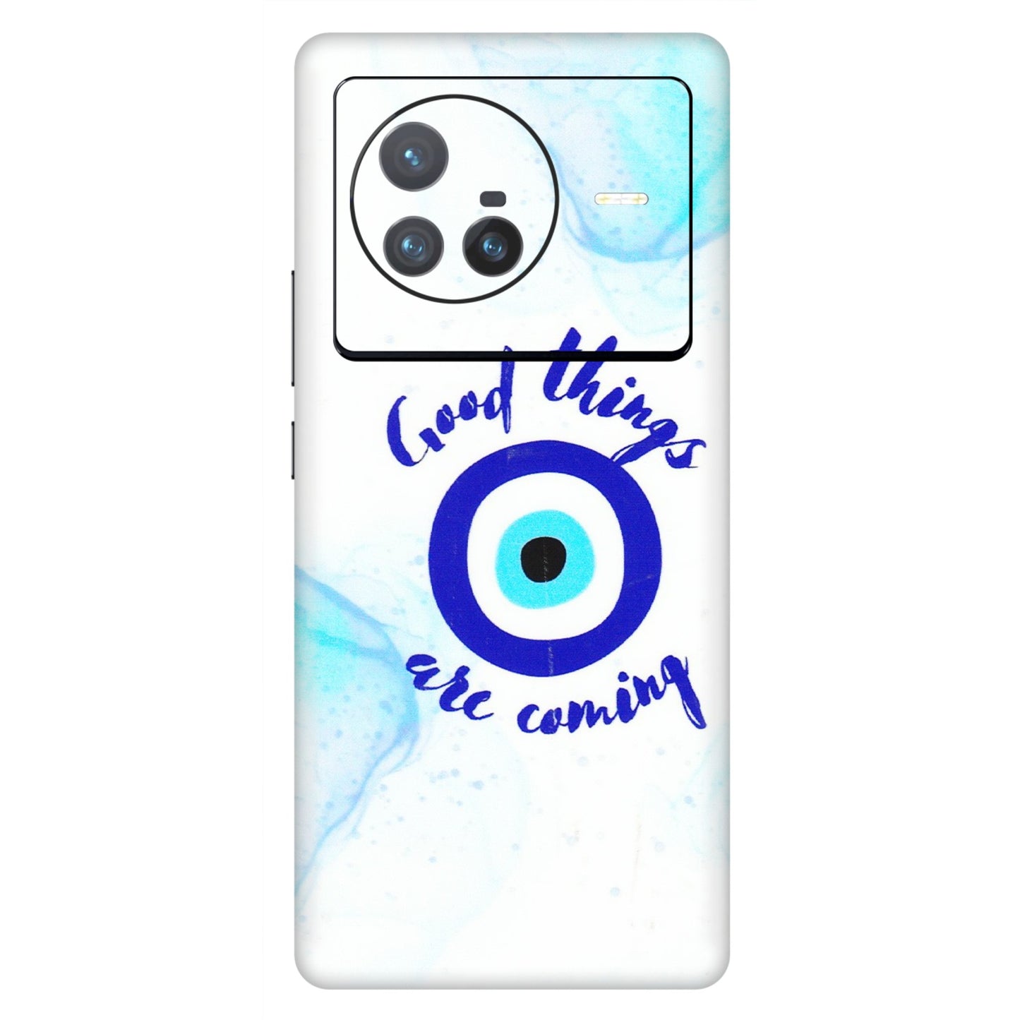 VIVO Z/V/X/T/U/S Series Phone Skins (All Models) - Evil Eye Good Things Are Coming - 3D Embossed Finish (L-322) Vivo X80 (5G)