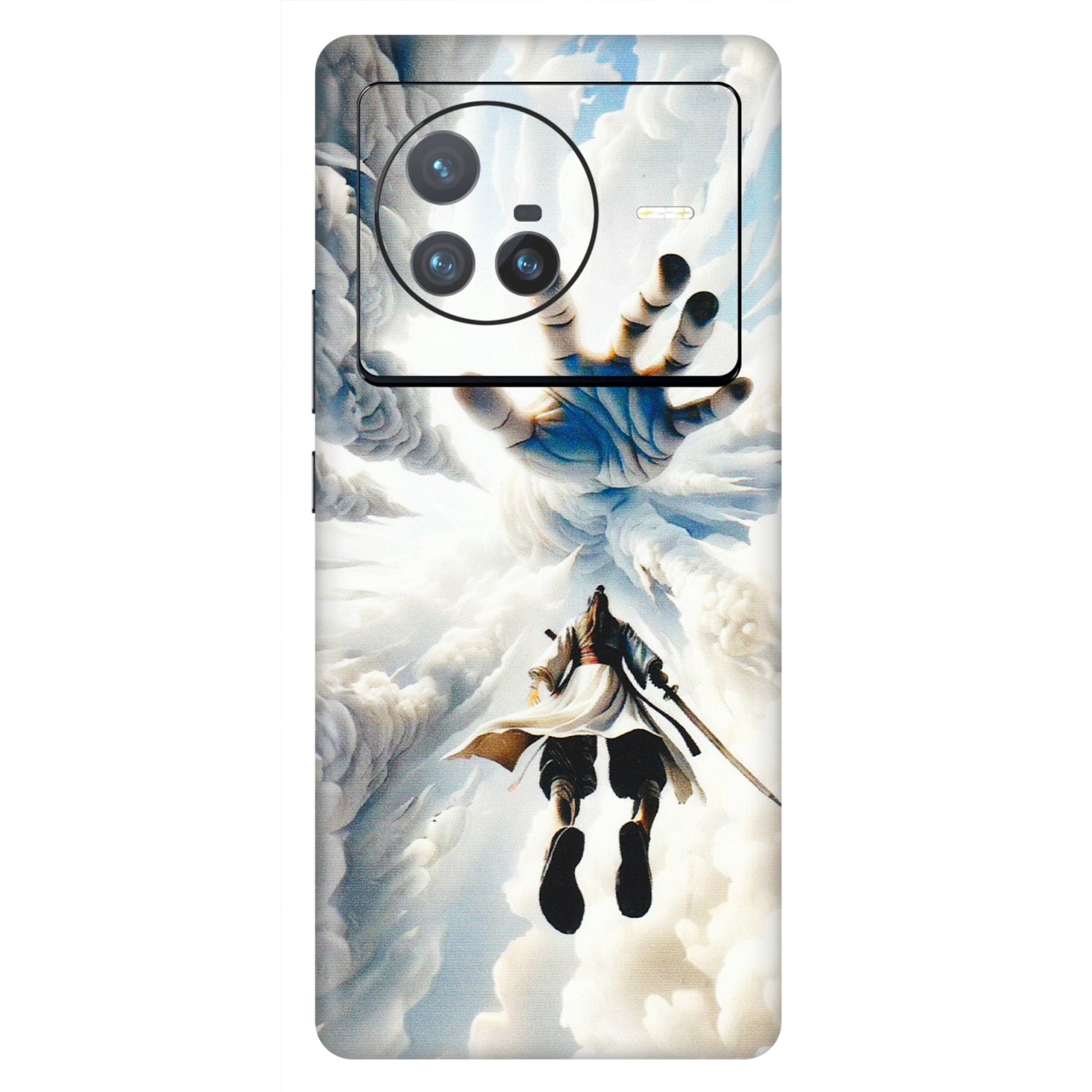 VIVO Z/V/X/T/U/S Series Phone Skins (All Models) - Big Hand With Monkey King - 3D Embossed Finish (L-323) Vivo X80 (5G)