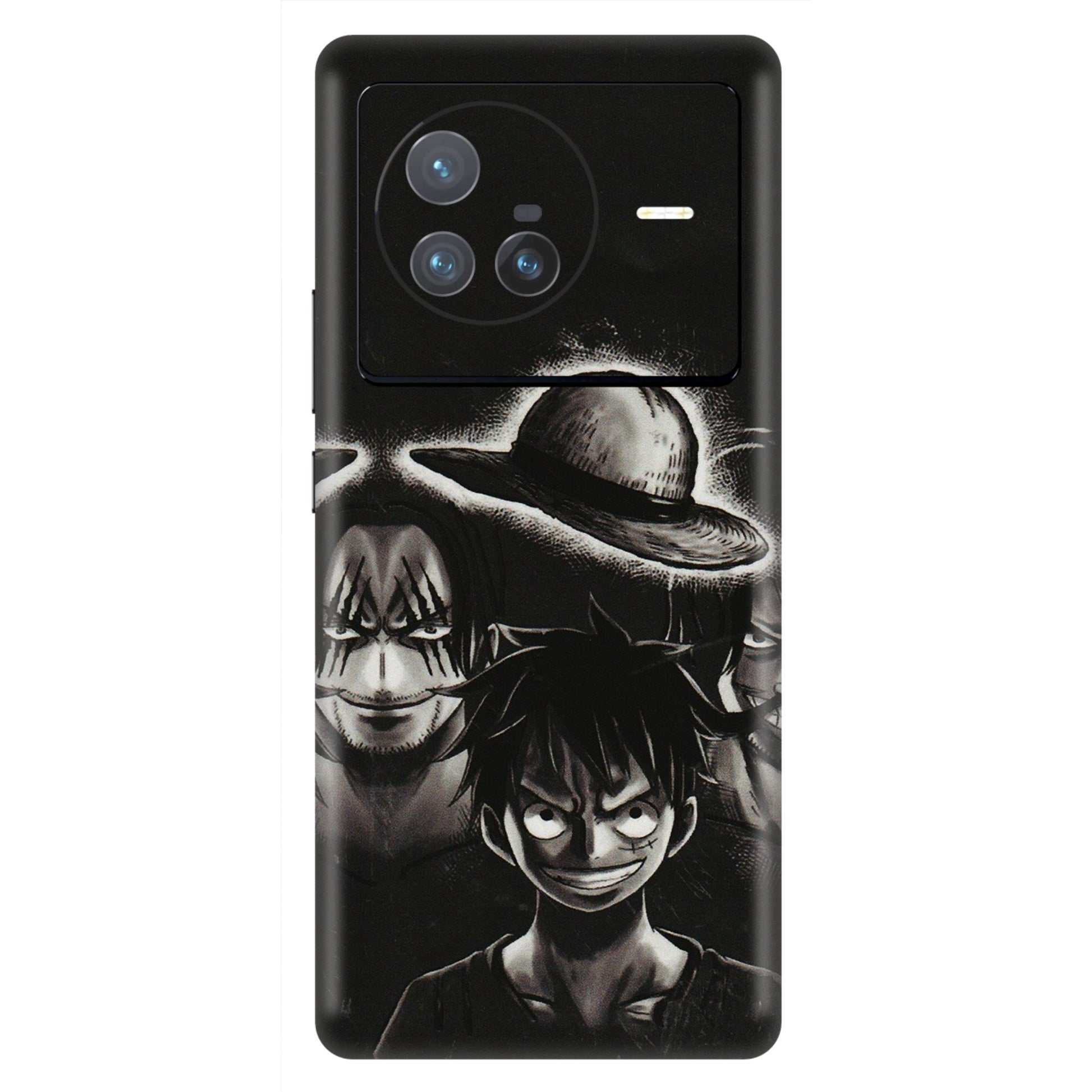 VIVO Z/V/X/T/U/S Series Phone Skins (All Models) - Black Luffy Hat - 3D Embossed Finish (L-57) Vivo X80 (5G)
