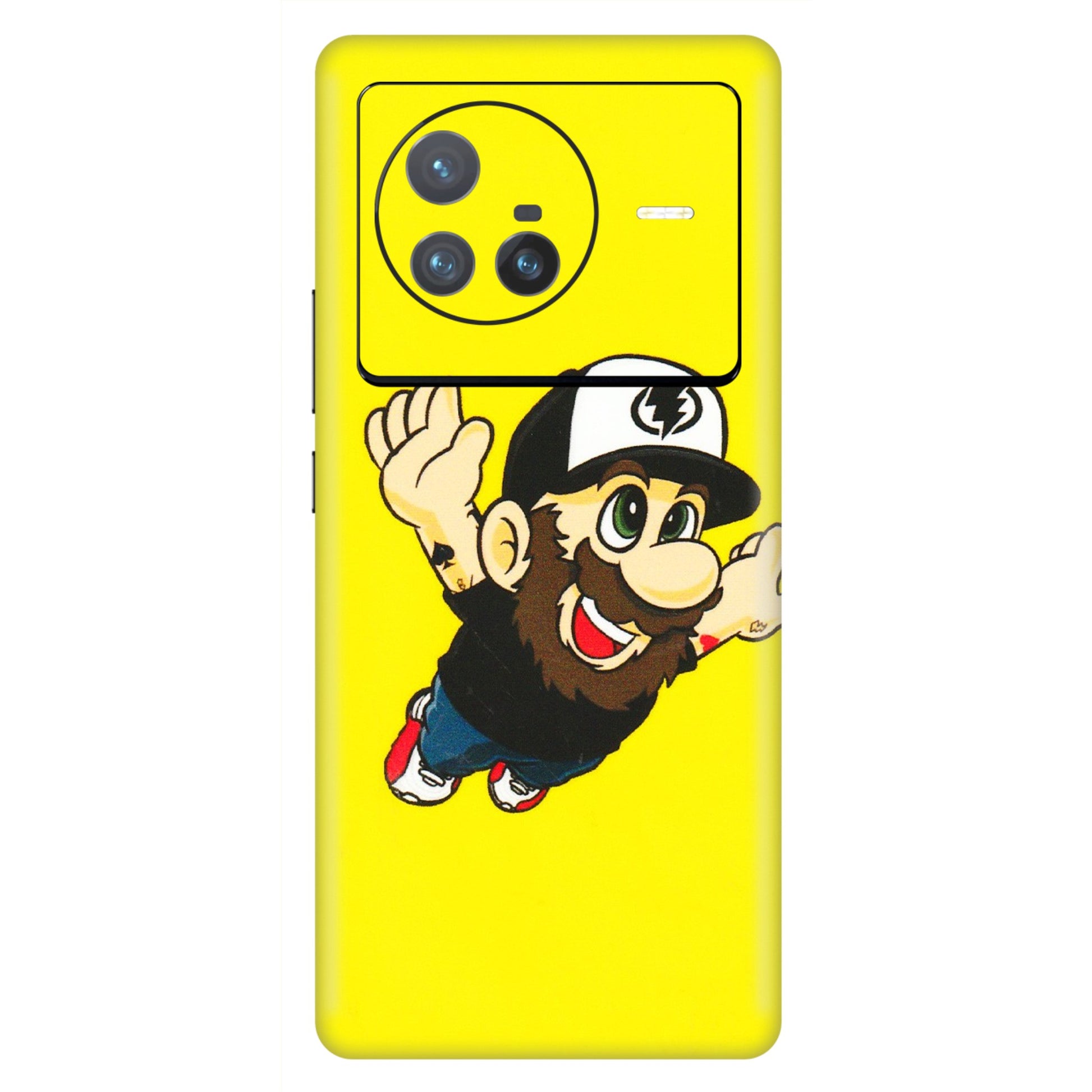 VIVO Z/V/X/T/U/S Series Phone Skins (All Models) - Flying Beardo - 3D Embossed Finish (L-60) Vivo X80 (5G)