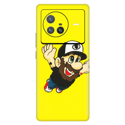 VIVO Z/V/X/T/U/S Series Phone Skins (All Models) - Flying Beardo - 3D Embossed Finish (L-60) Vivo X80 (5G)