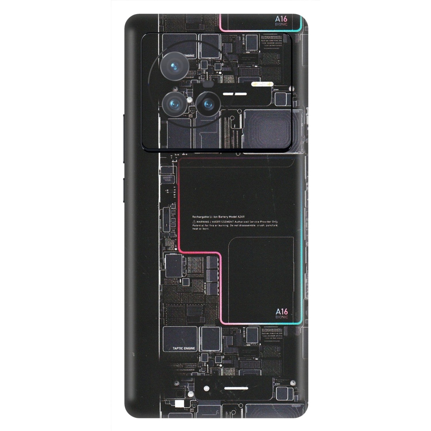 VIVO Z/V/X/T/U/S Series Phone Skins (All Models) - Motherboard Circuit Layout - Matte Finish (M-117) Vivo X80 (5G)