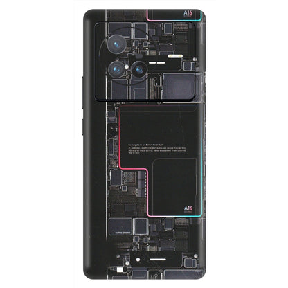 VIVO Z/V/X/T/U/S Series Phone Skins (All Models) - Motherboard Circuit Layout - Matte Finish (M-117) Vivo X80 (5G)