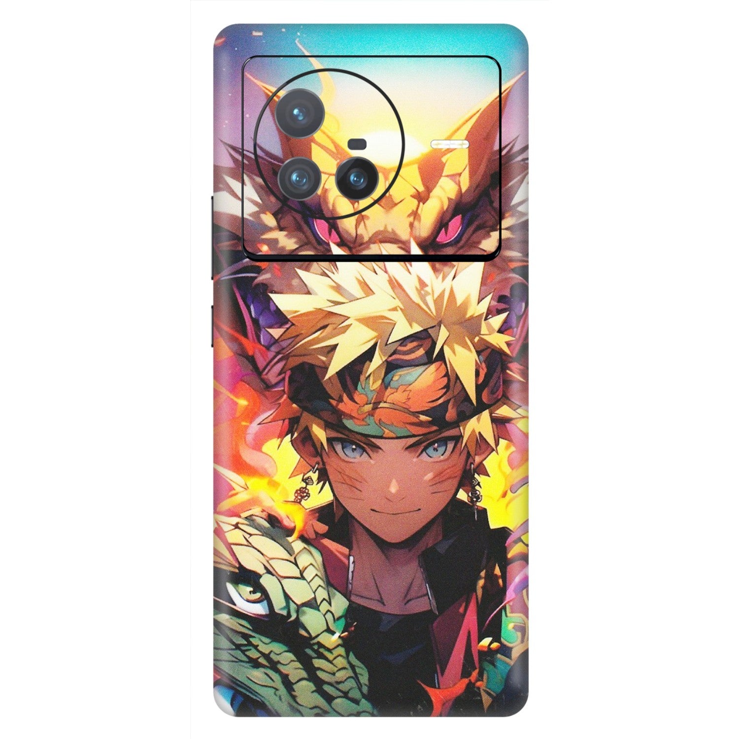 VIVO Z/V/X/T/U/S Series Phone Skins (All Models) - Angry Naruto Anime - Matte Finish (M-148) Vivo X80 (5G)