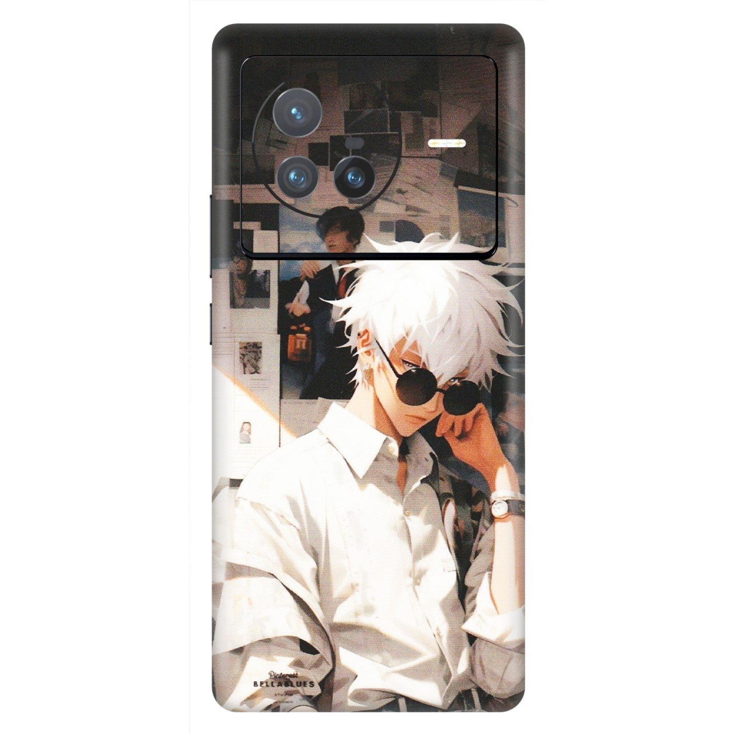 VIVO Z/V/X/T/U/S Series Phone Skins (All Models) - Gojo Satoru Jujustu Kaisen Anime - Matte Finish (M-156) Vivo X80 (5G)