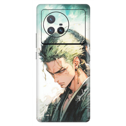 VIVO Z/V/X/T/U/S Series Phone Skins (All Models) - Pirate Hunter One Piece Anime - Matte Finish (M-157) Vivo X80 (5G)