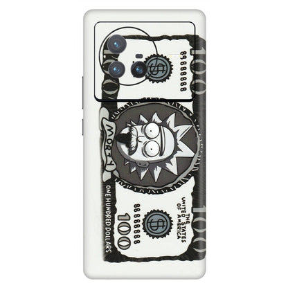 VIVO Z/V/X/T/U/S Series Phone Skins (All Models) - Rick And Morty Hundred Dollar Anime - Matte Finish (M-161) Vivo X80 (5G)