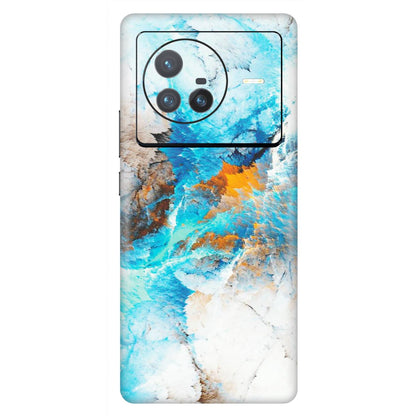 VIVO Z/V/X/T/U/S Series Phone Skins (All Models) - Blue Waves Abstract - Matte Finish (M-19) Vivo X80 (5G)